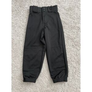 Rawlings Baseball Pants Youth Size XS Black Elastic Button Snap Waist Knickers